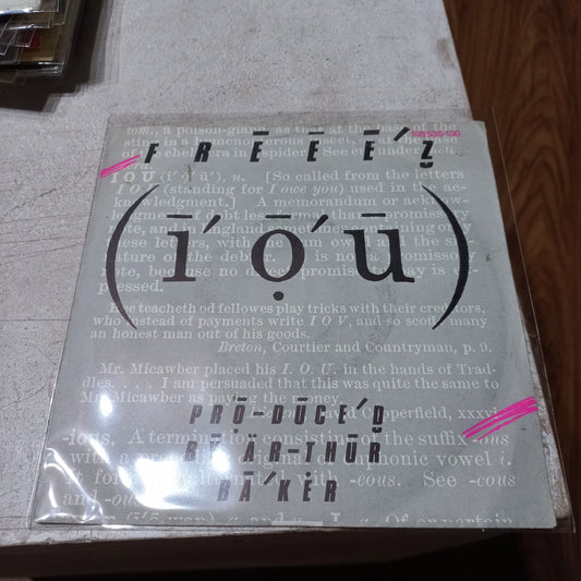 Freeez - I.O.U. (7'') Simple VG+