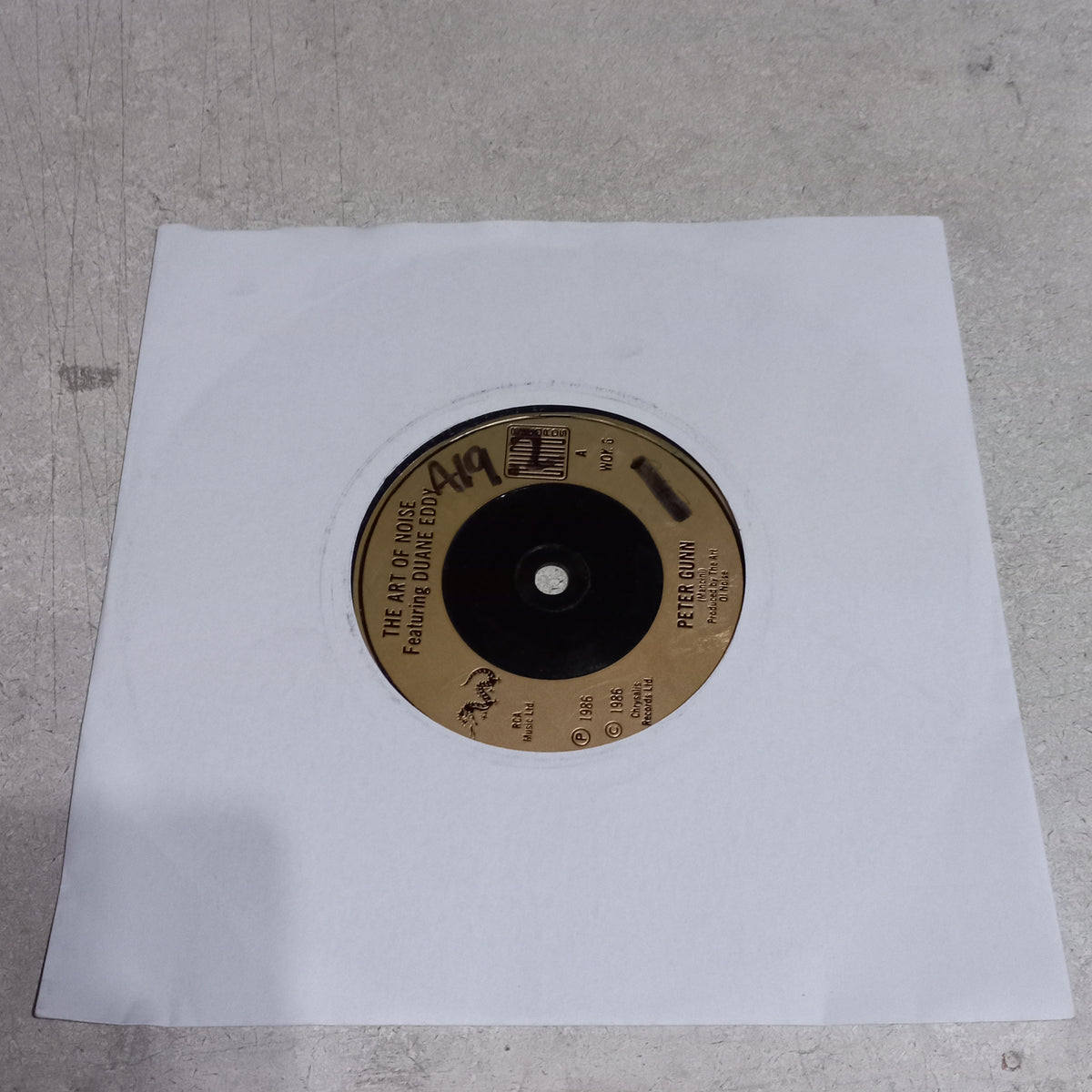 The Art Of Noise Featuring Duane Eddy - Peter Gunn (7'') Simple VG+