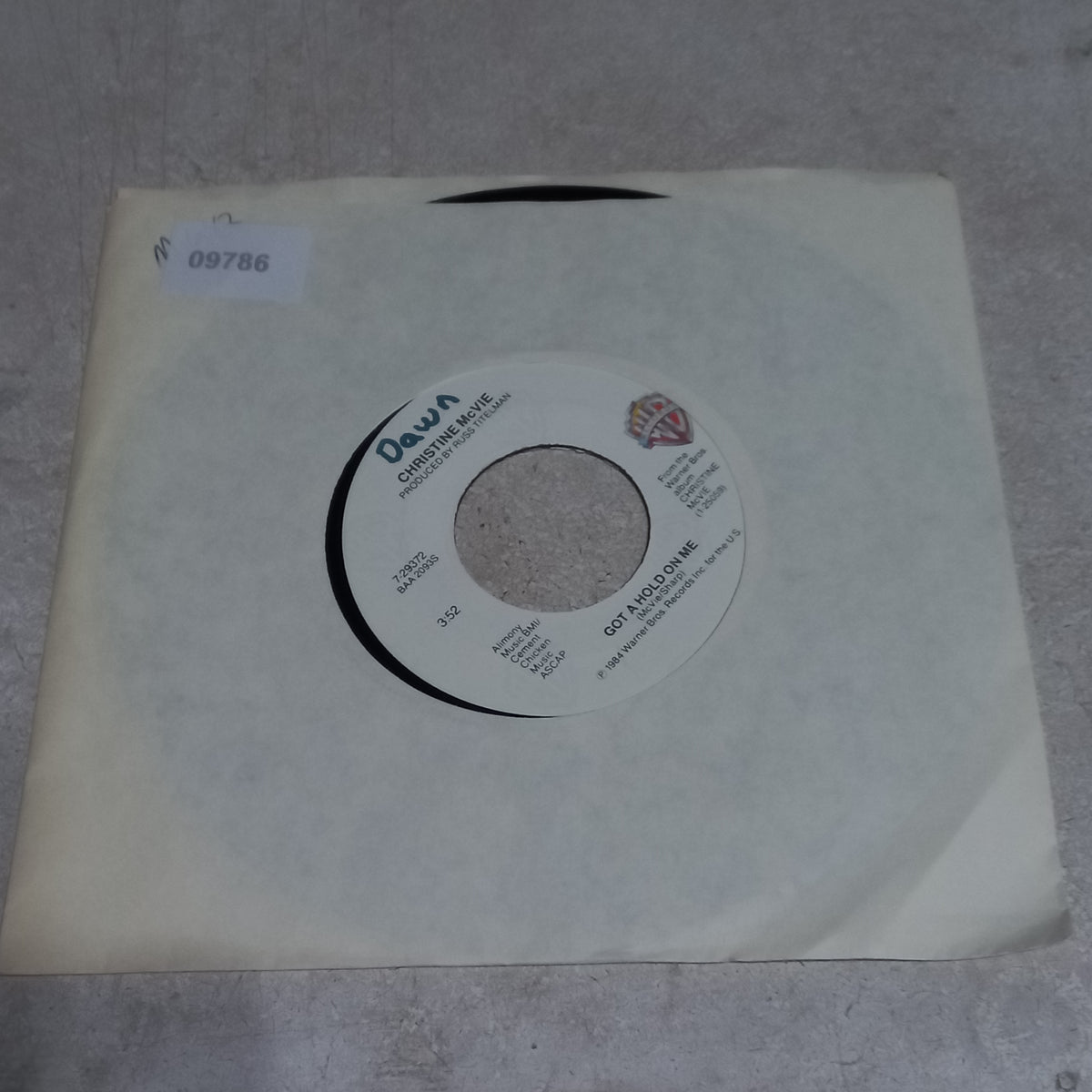 Christine Mc Vie Got a Hold On me  (7'') Simple VG+