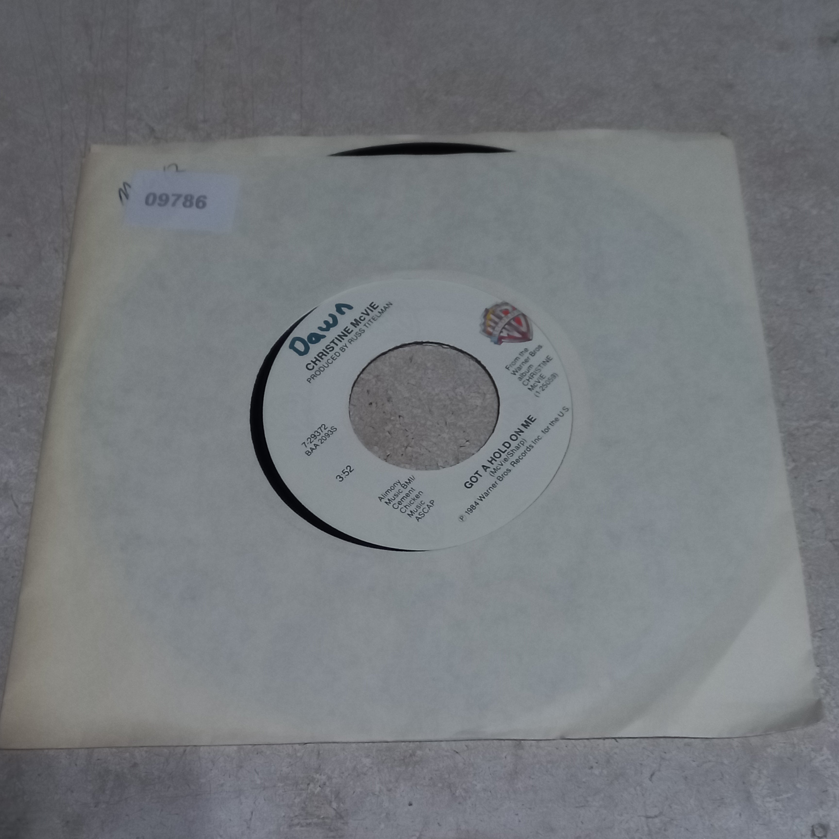 Christine Mc Vie Got a Hold On me  (7'') Simple VG+