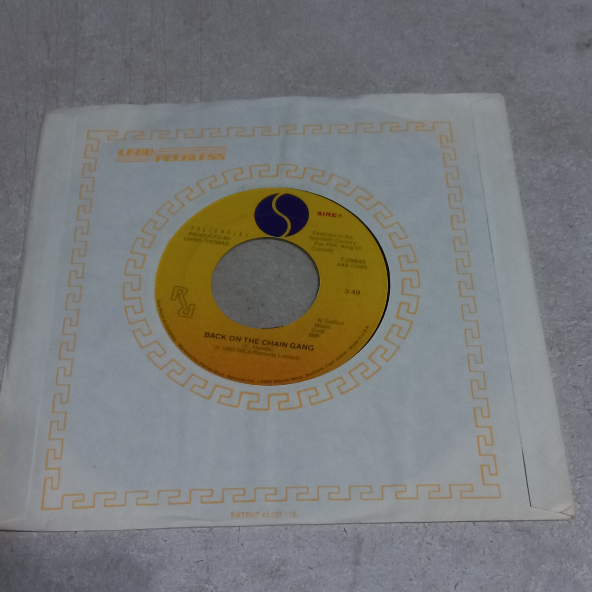 The Pretenders - Back On The Chain Gang (7'') Simple VG+
