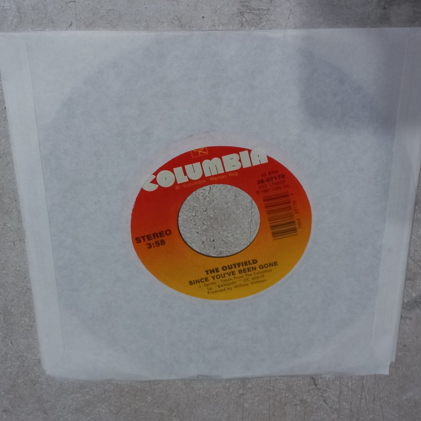 The Outfield - Since You've Been Gone (7'') Simple VG+