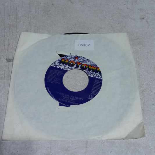 STEVE WONDER I JUST CALLED TO SAY I LOVE YOU Simple VG+