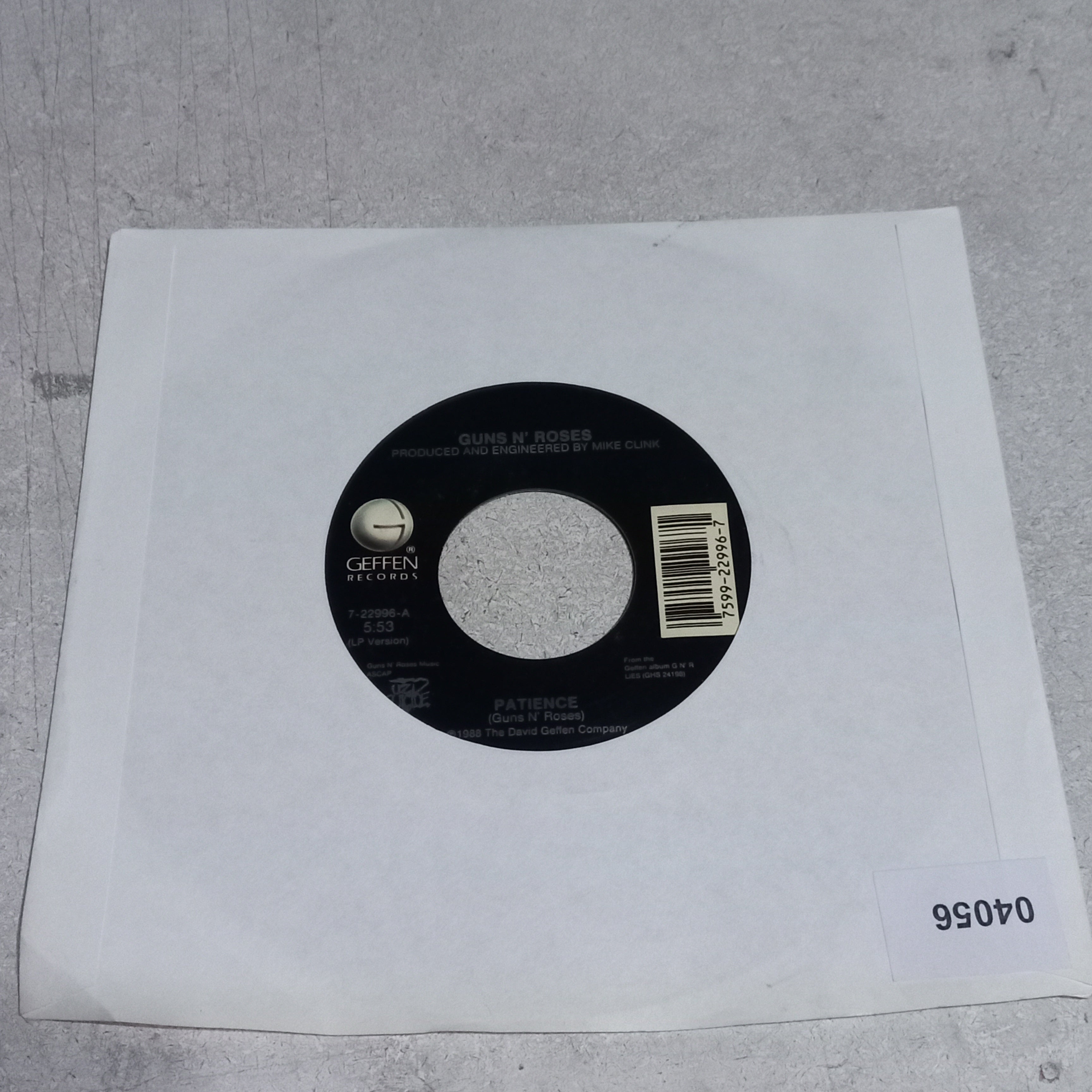 Guns N' Roses - Patience (7'') Simple VG+