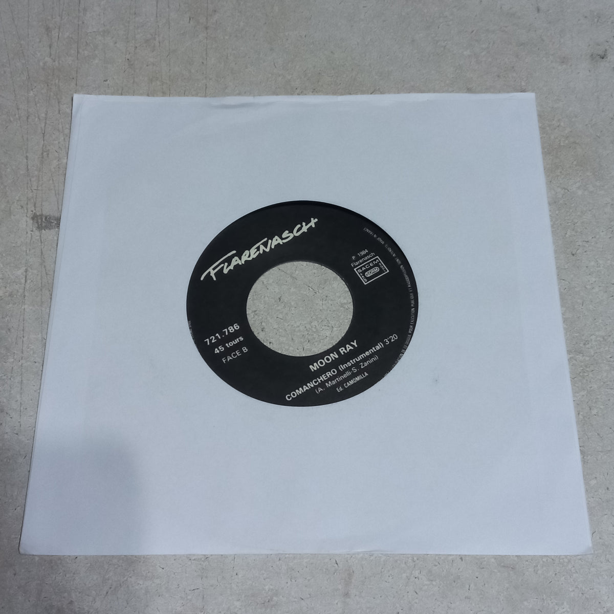 Raggio Di Luna - Comanchero (7'') Simple VG+