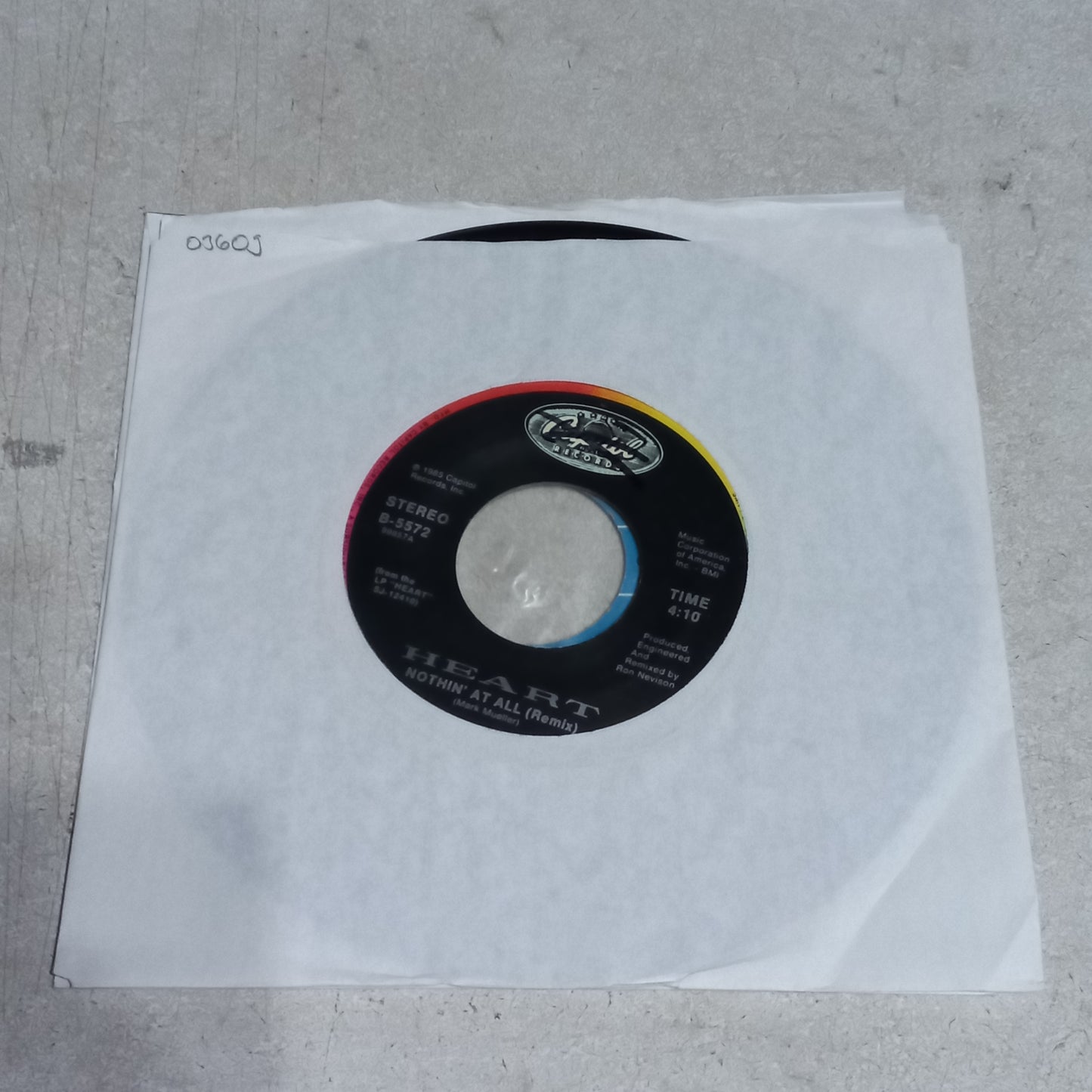 Heart - Nothin' At All (7'') Simple VG+