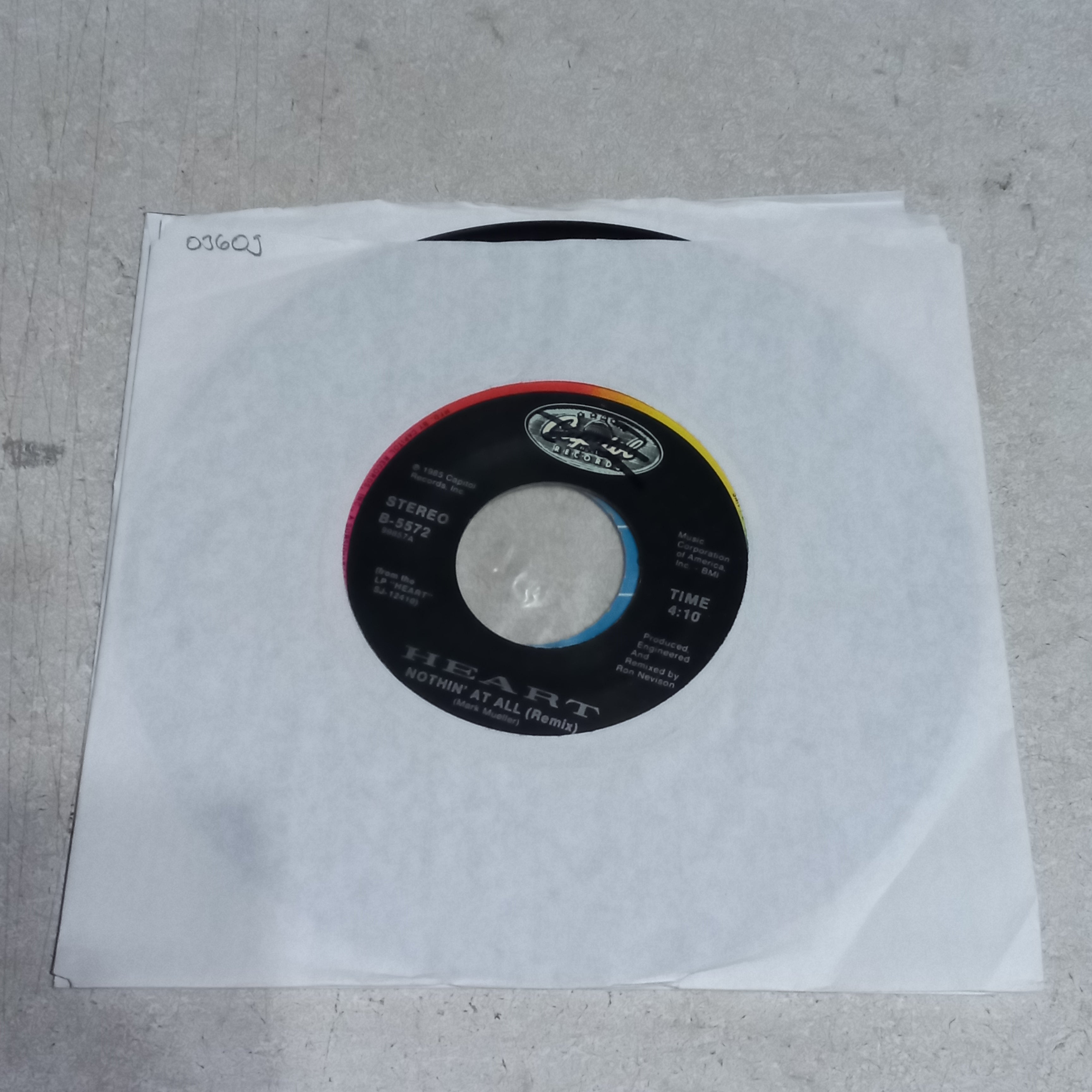 Heart - Nothin' At All (7'') Simple VG+