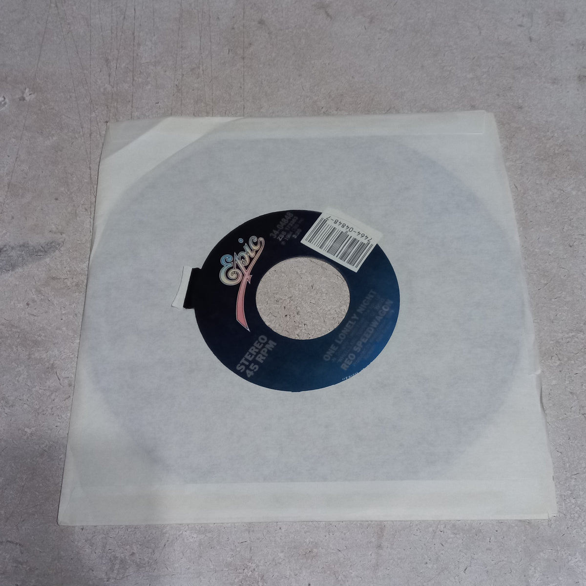 REO Speedwagon - One Lonely Night (7'') Simple VG+