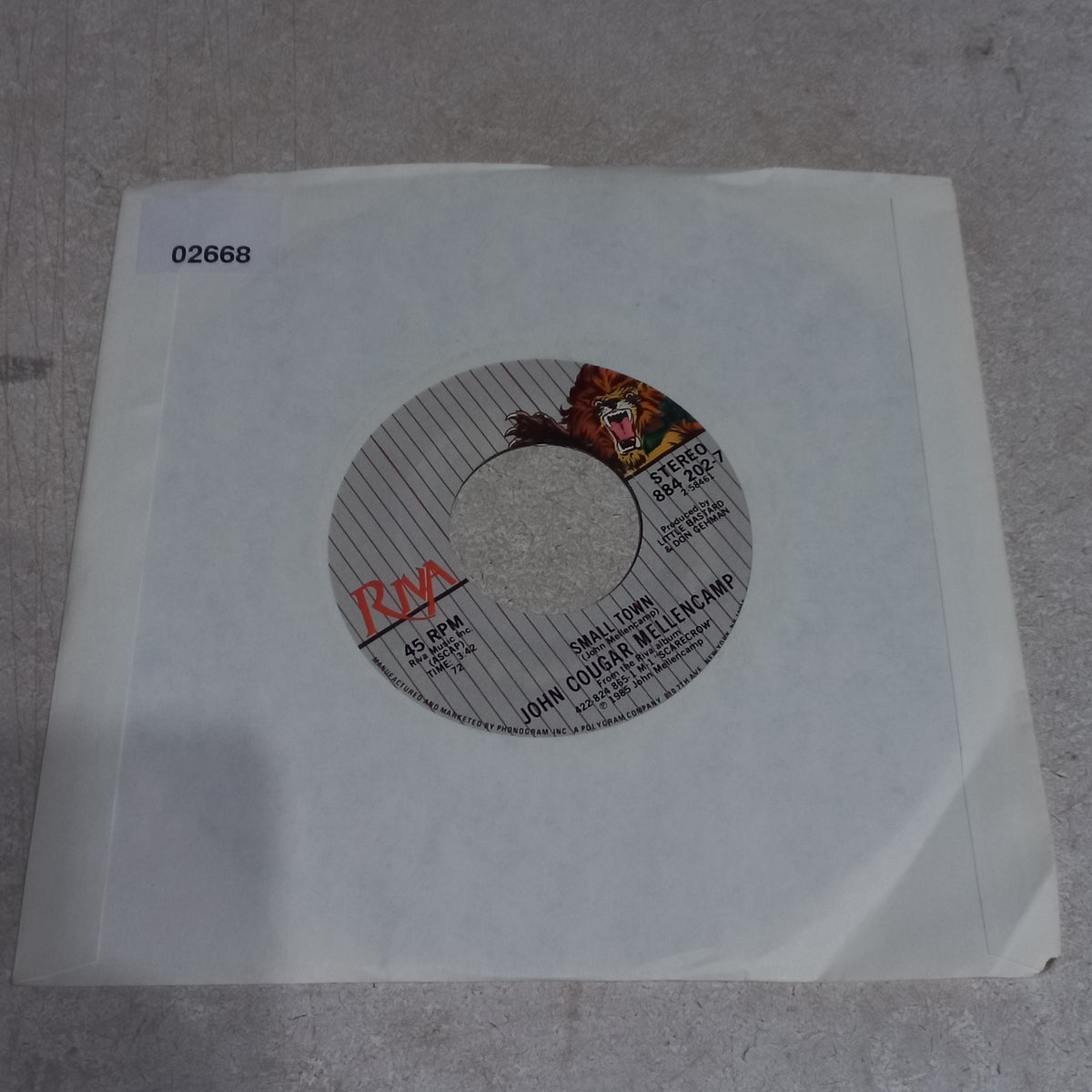 John Mellencamp - Small Town (7'') Simple VG+