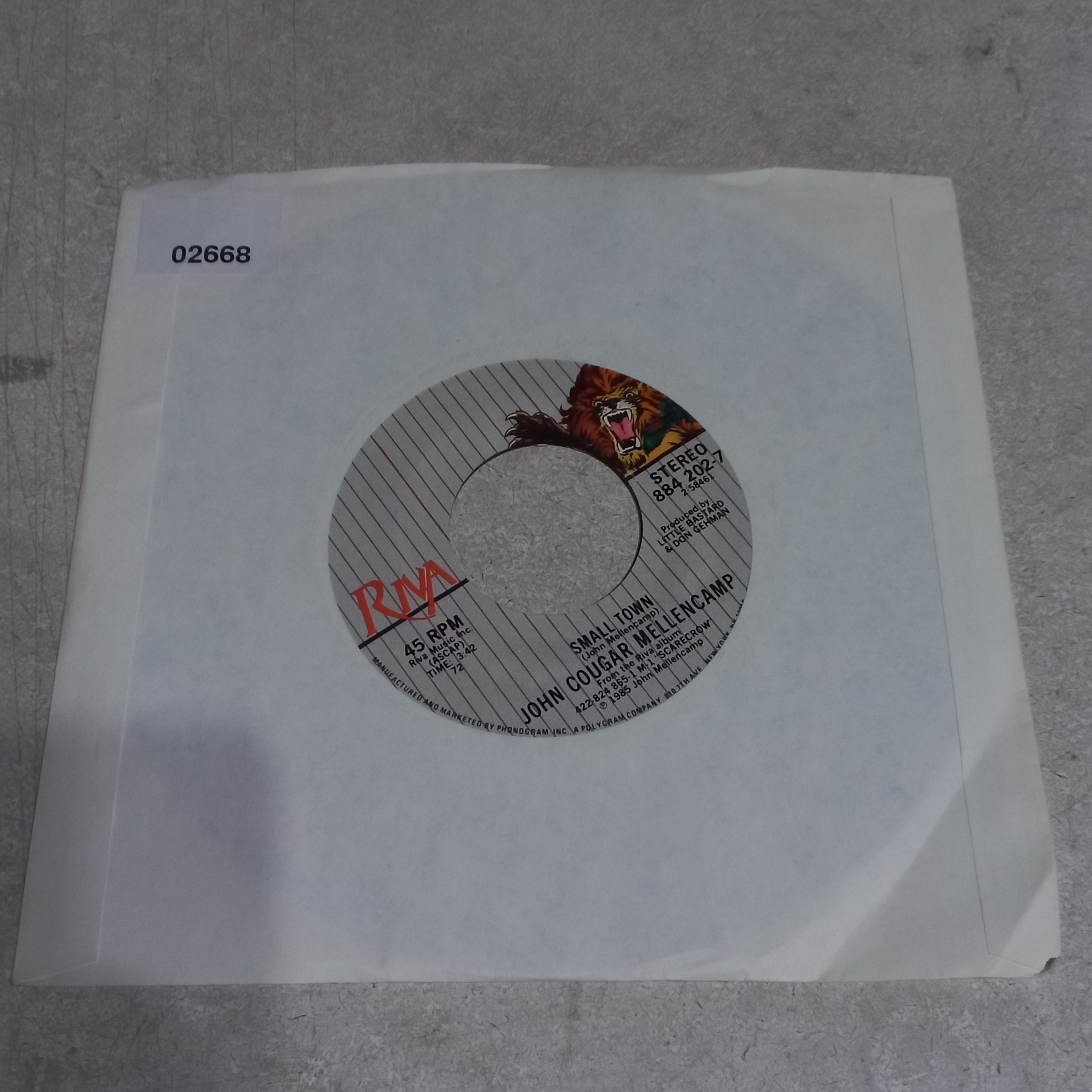 John Mellencamp - Small Town (7'') Simple VG+