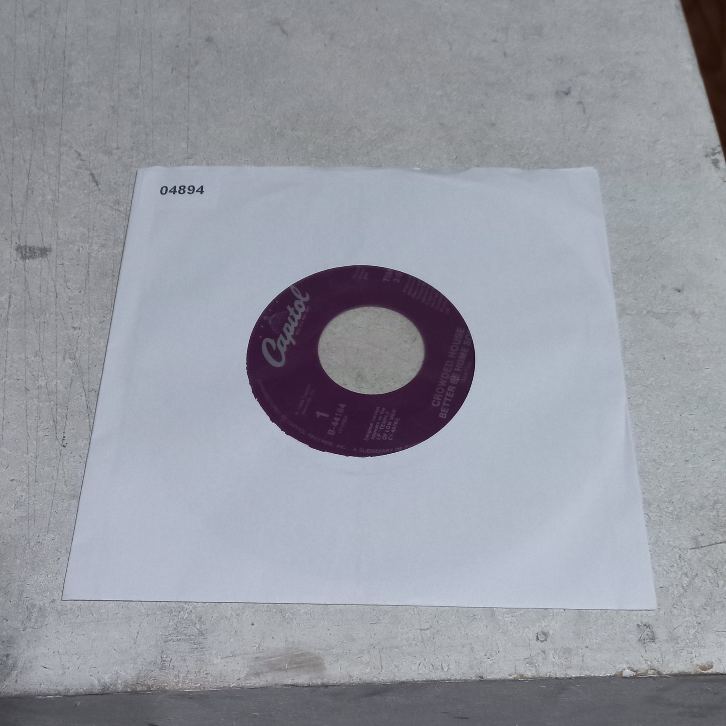 Crowded House - Better Be Home Soon (7'') Simple VG+