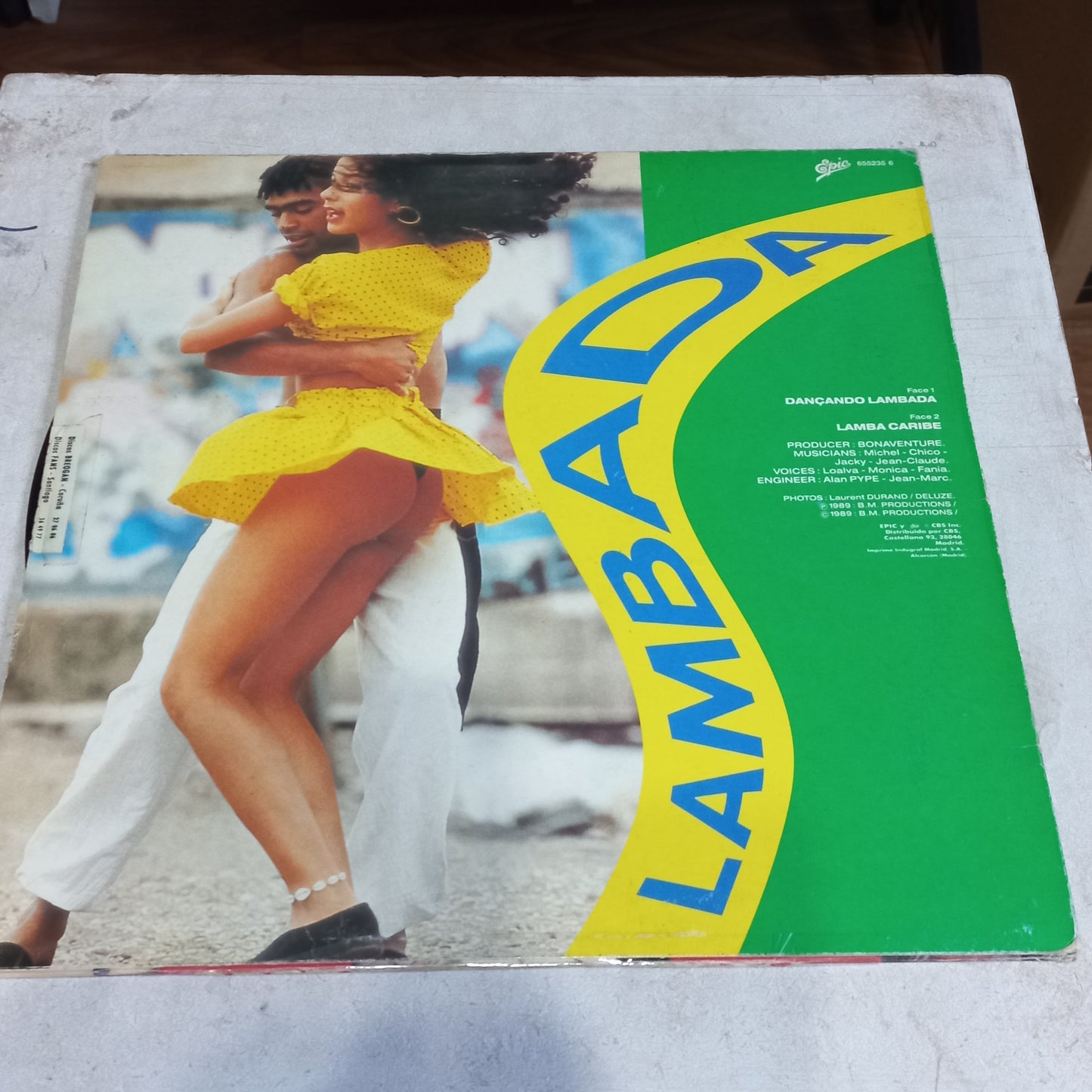 Kaoma - Dançando Lambada (12", Maxi) (CBS, CBS - 655235 6, CBS 655235 6) - MAXI VG+ O Nm