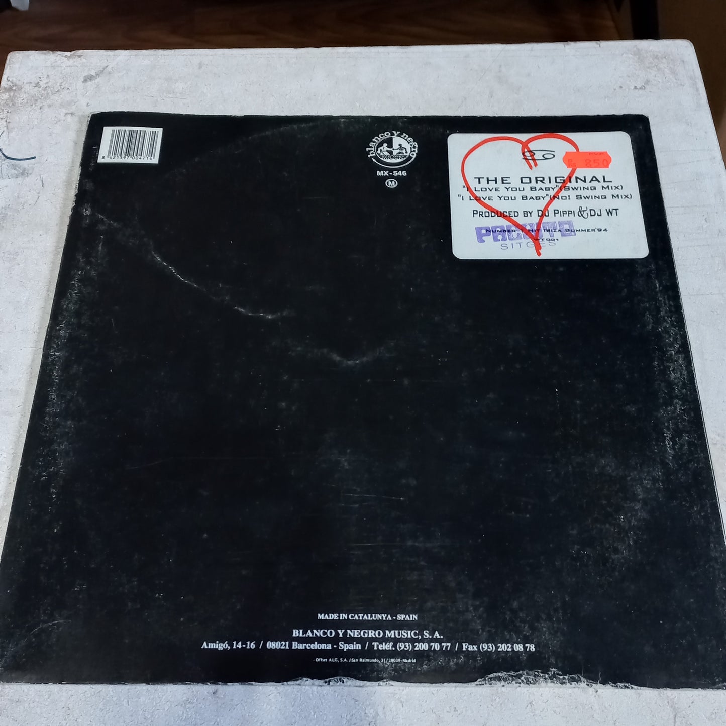 The Original - I Love You Baby (12") (Blanco Y Negro (2) - MX 546) - MAXI VG+ O Nm
