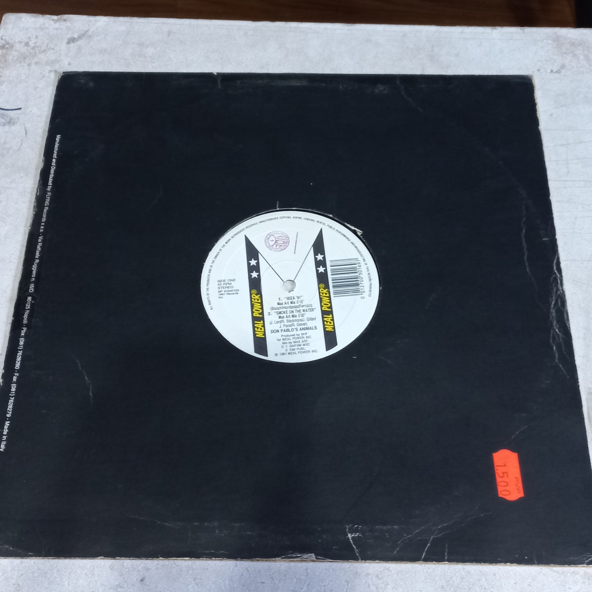 Don Pablo's Animals - Ibiza '91 / Smoke On The Water (12") (Meal Power - MP 875467/33) - MAXI VG+ O Nm