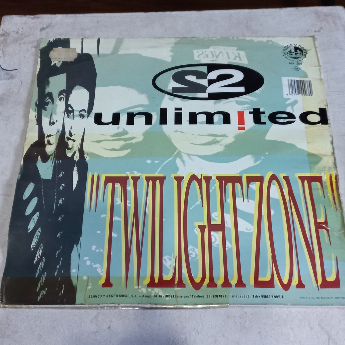 2 Unlimited - Twilight Zone (12") (Blanco Y Negro (2) - MX 307) - MAXI VG+ O Nm