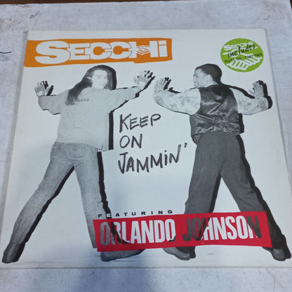 Secchi* Featuring Orlando Johnson - Keep On Jammin' (12") (Boy Records (4) - BOY-080) - MAXI VG+ O Nm