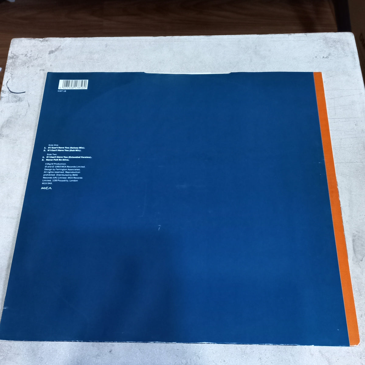 Kim Wilde - If I Can't Have You (12") (MCA Records - KIMT 18) - MAXI VG+ O Nm