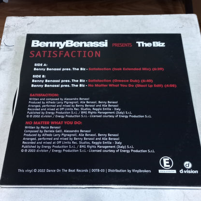 Benny Bennassi Satisfaction Remixes - MAXI MINT