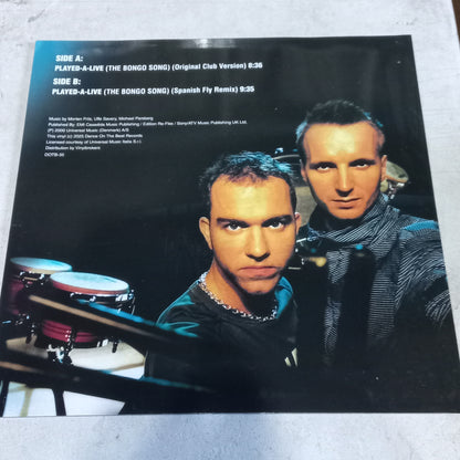 Safri Duo - Played-A-Live (The Bongo Song) (12", Single, RE) (Dance On The Beat, Dance On The Beat Records - DOTB-35) - MAXI VG+ O Nm