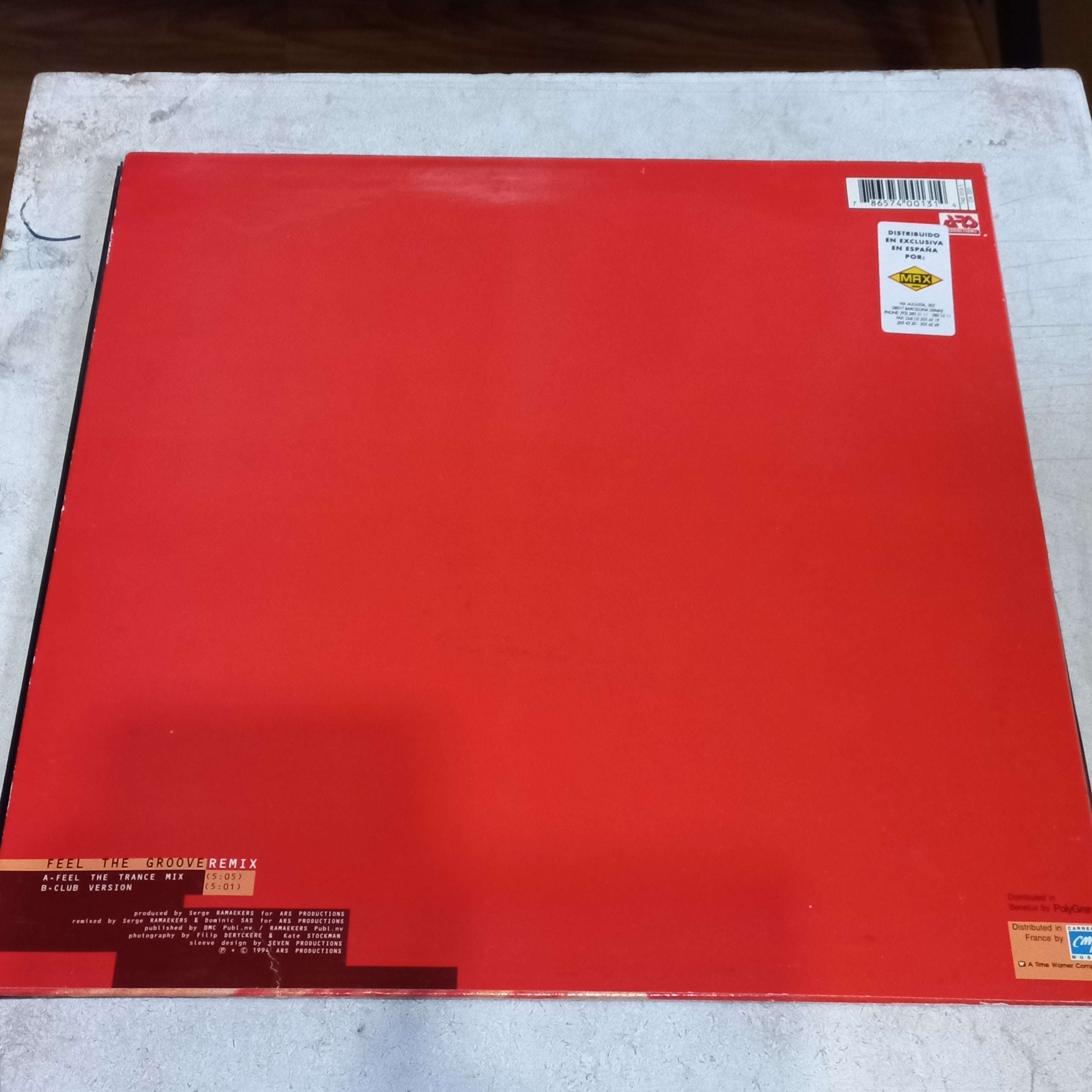 Cartouche - Feel The Groove - Club King Size & Trance Remixes (12", Maxi) (ARS Productions - 740 013-1) - MAXI VG+ O Nm