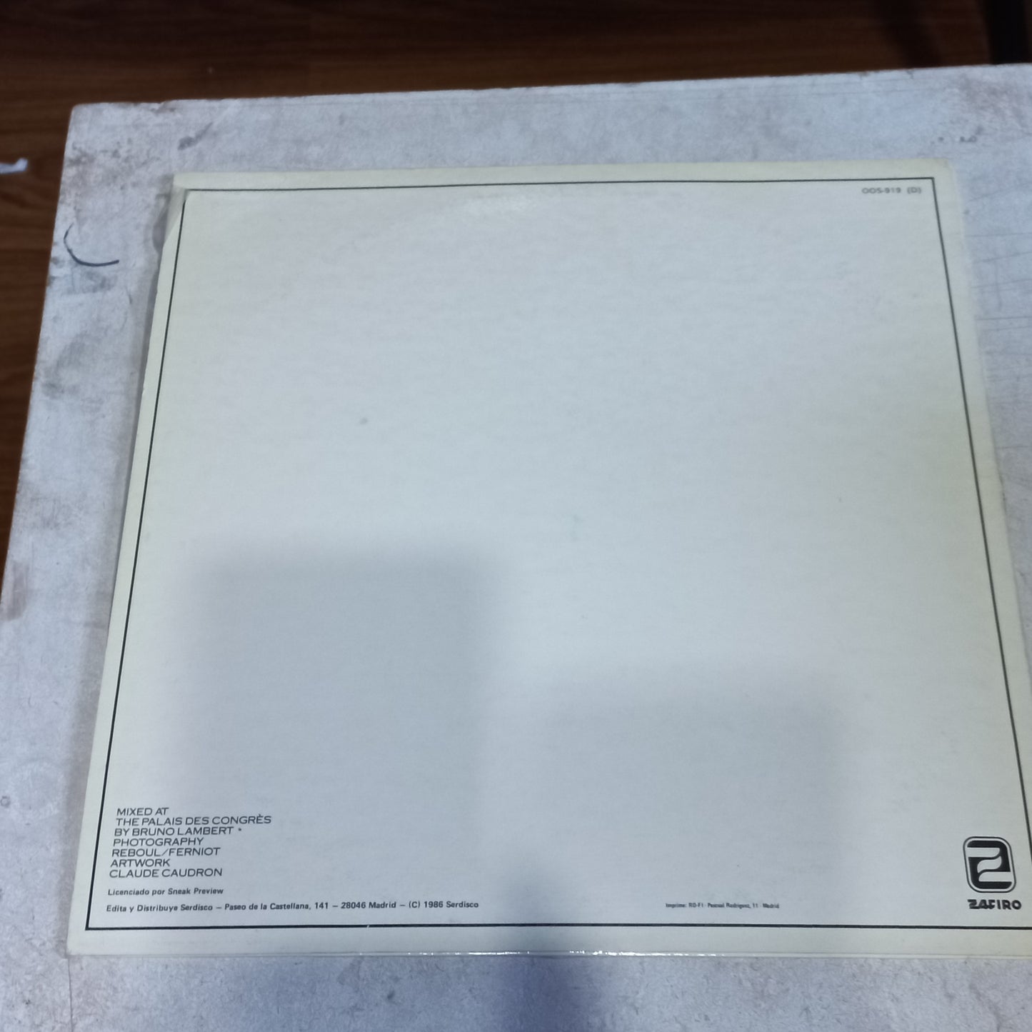 William Pitt - City Lights (12") (Zafiro, Zafiro - OOS - 919, OOS-919) - MAXI MINT