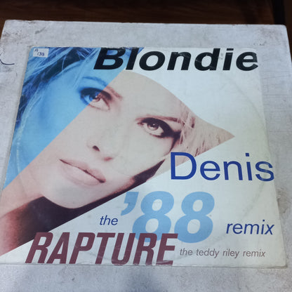 Blondie - Denis (The '88 Remix) / Rapture (The Teddy Riley Remix) (12", Single) (Chrysalis - CHS 12 3328) - MAXI VG+ O Nm