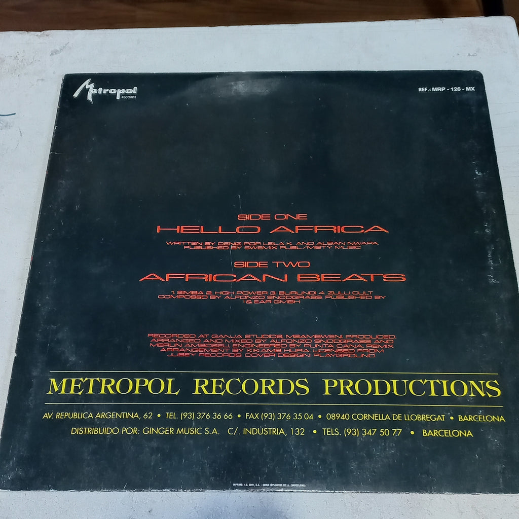 Terra W.A.N. - Hello Africa / African Beats (12") (Metropol Records - MRP-126-MX) - MAXI VG+ O Nm