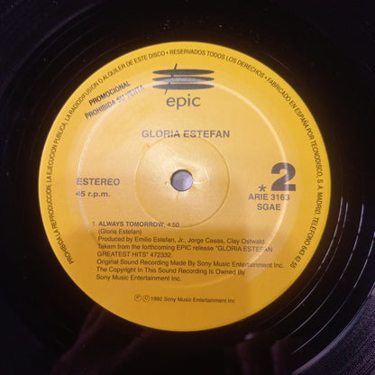 Gloria Estefan - Megamix (12", P/Mixed, Promo) (Epic - ARIE 3163) - MAXI VG+ O Nm