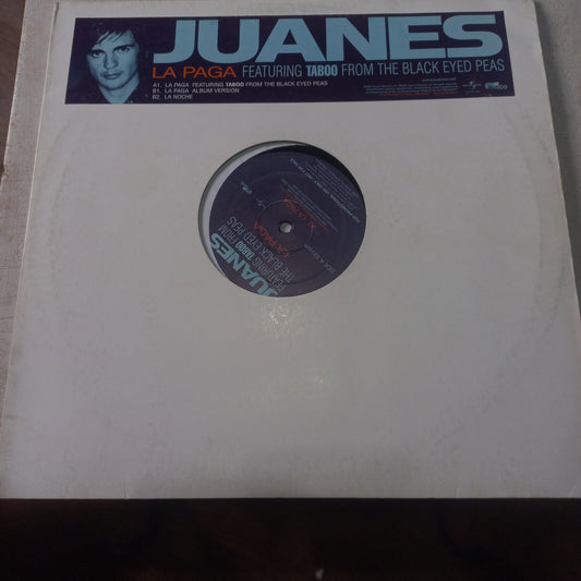 Juanes Featuring Taboo (9) - La Paga (12", Promo) (Surco, Universal - PAGAVP1) - MAXI VG+ O Nm