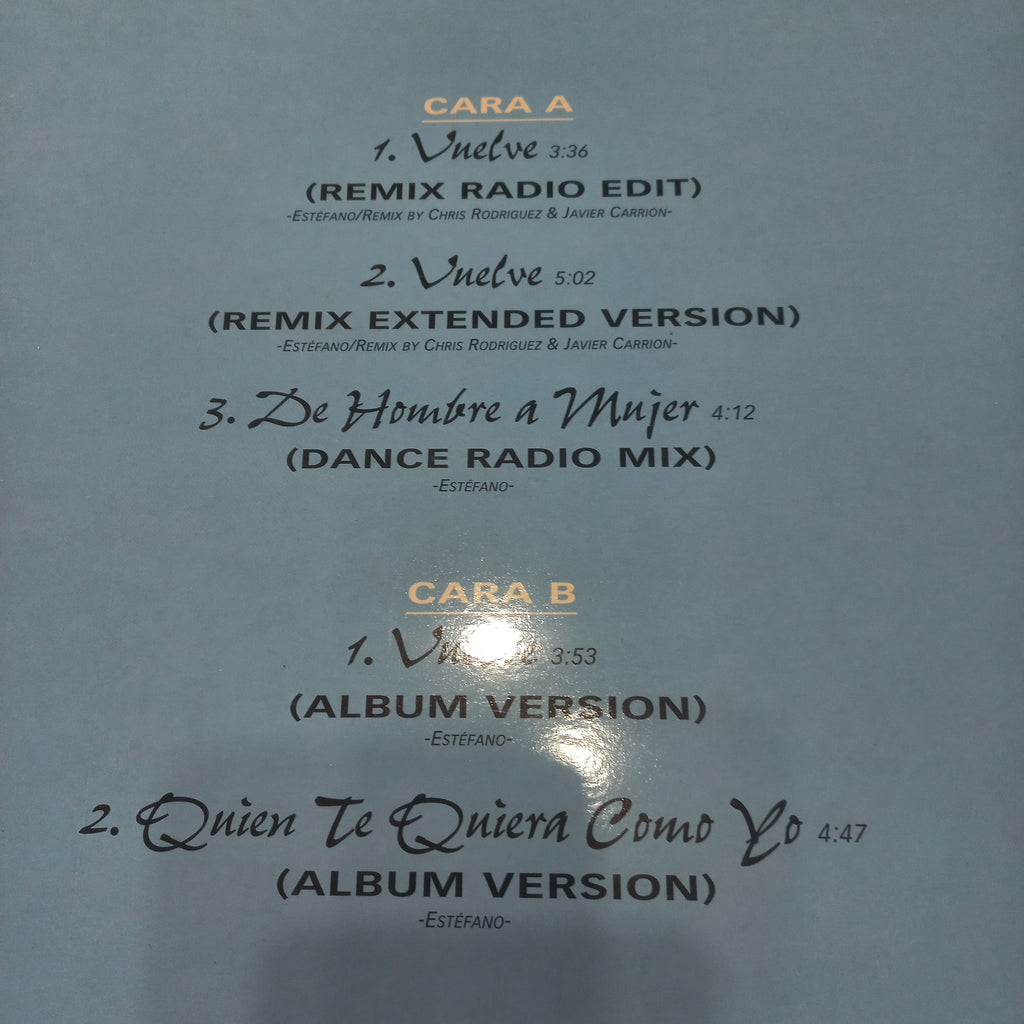 Donato & Estefano - Vuelve (Remixes) (12", Maxi) (Epic - EPC-667831 6) - MAXI VG+ O Nm