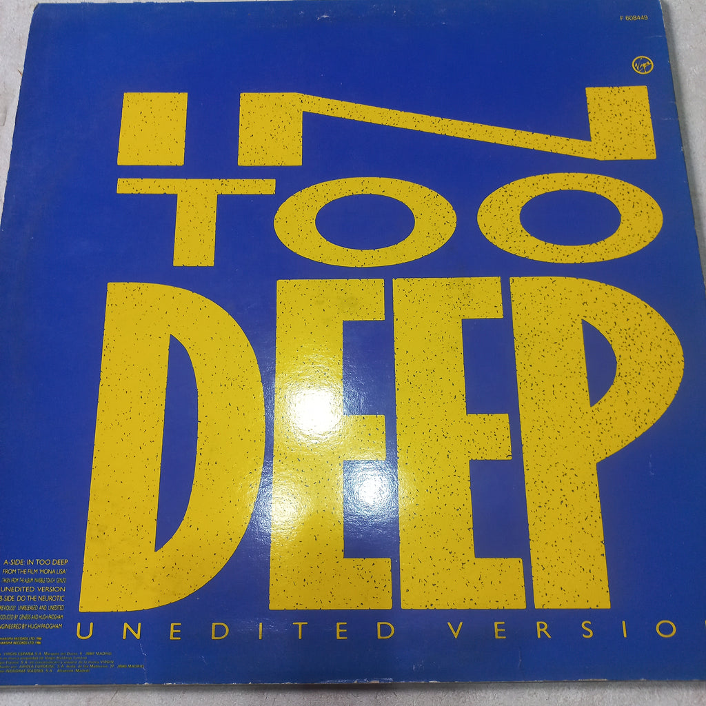 Genesis - In Too Deep (12", Maxi) (Charisma - F-608.449) - MAXI VG+ O Nm