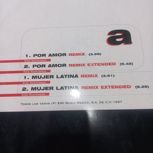 Thalia* - Por Amor & Mujer Latina (The Remixes By ASAP & PM Project) (12") (EMI - 07243 88635868) - MAXI VG+ O Nm