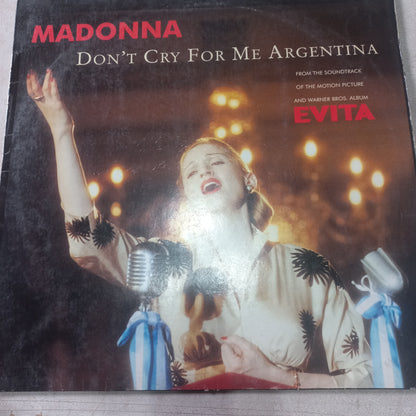 Madonna - Don't Cry For Me Argentina (12") (Warner Bros. Records - 9362 43830-0) - MAXI VG+ O Nm