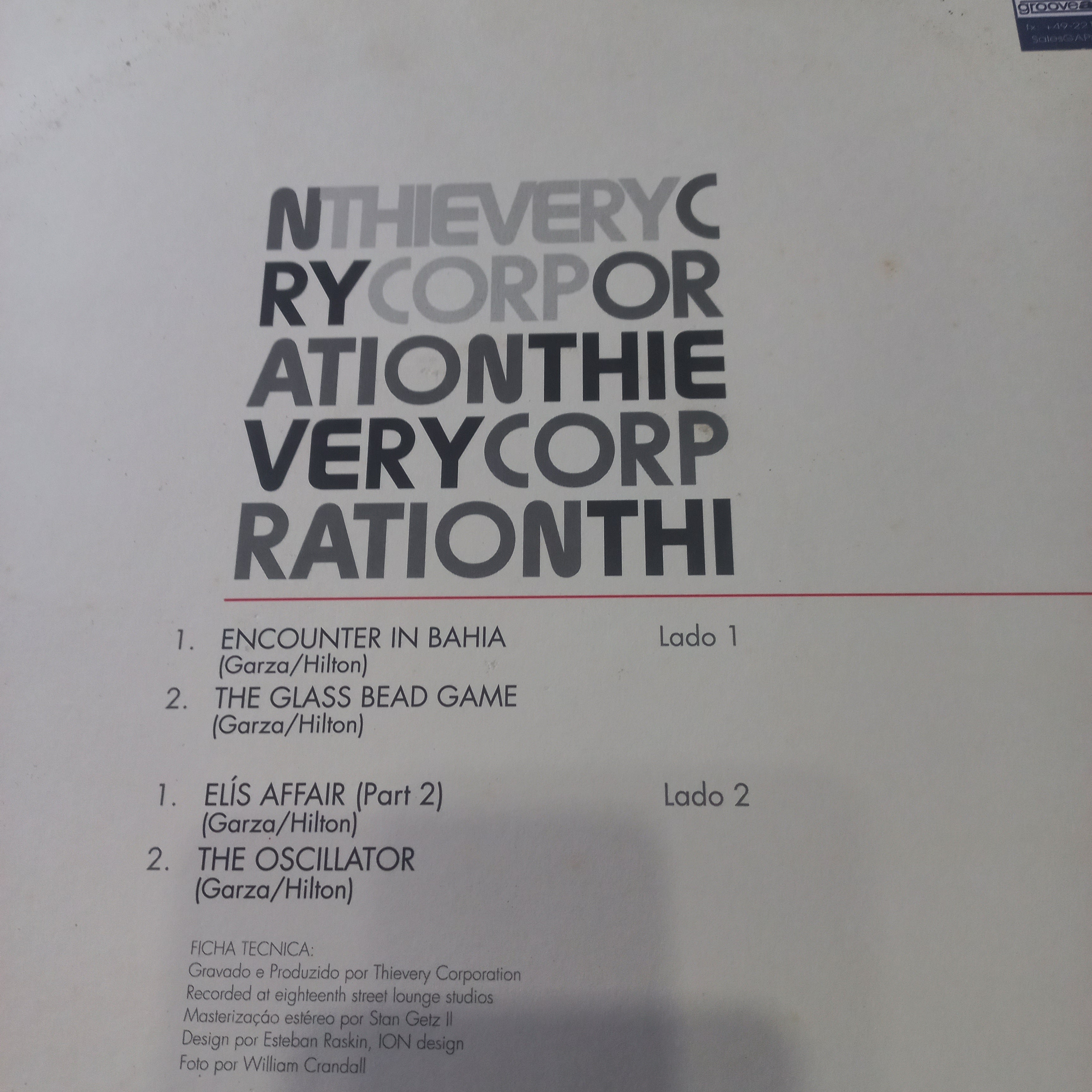 Thievery Corporation - Encounter In Bahia (12") (Eighteenth Street Lounge Music - ESL 007) - MAXI VG+ O Nm