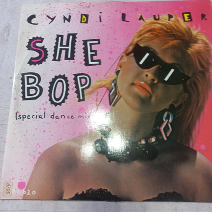 Cyndi Lauper - She Bop (12") (Portrait, Epic - TA 4620) - MAXI VG+ O Nm