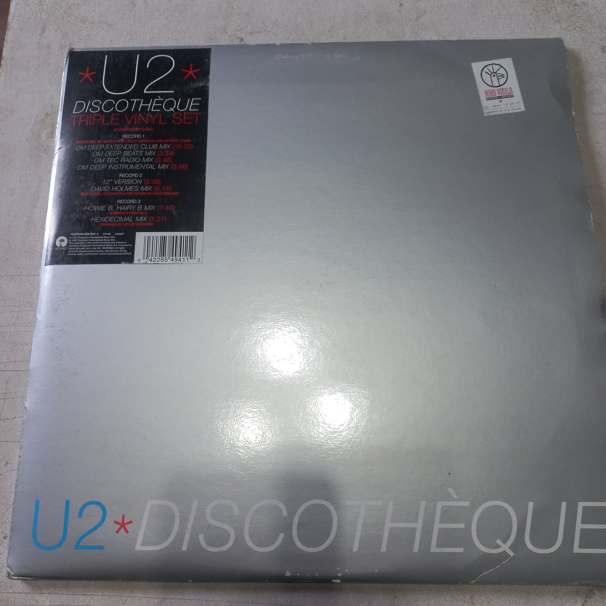 U2 - Discothèque (3x12") (Island Records, Island Records, Island Records - 12 IST 649, 854 941-1, 12IST649) - MAXI VG+ O Nm