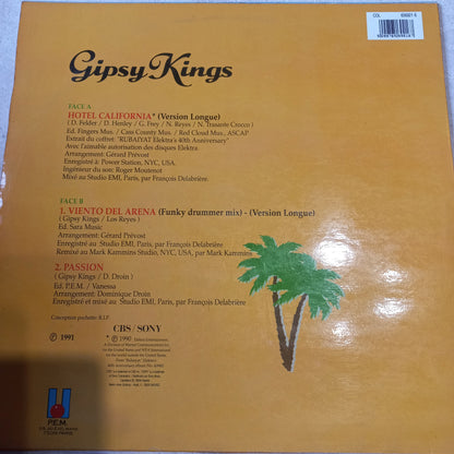Gipsy Kings - Hotel California Maxi VG+ (12", Maxi) (CBS/Sony - COL 656921 6)