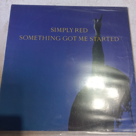 Simply Red - Something Got Me Started MAXI VG + (12", Maxi) (EastWest, EastWest - YZ614T, 9031-75437-0)