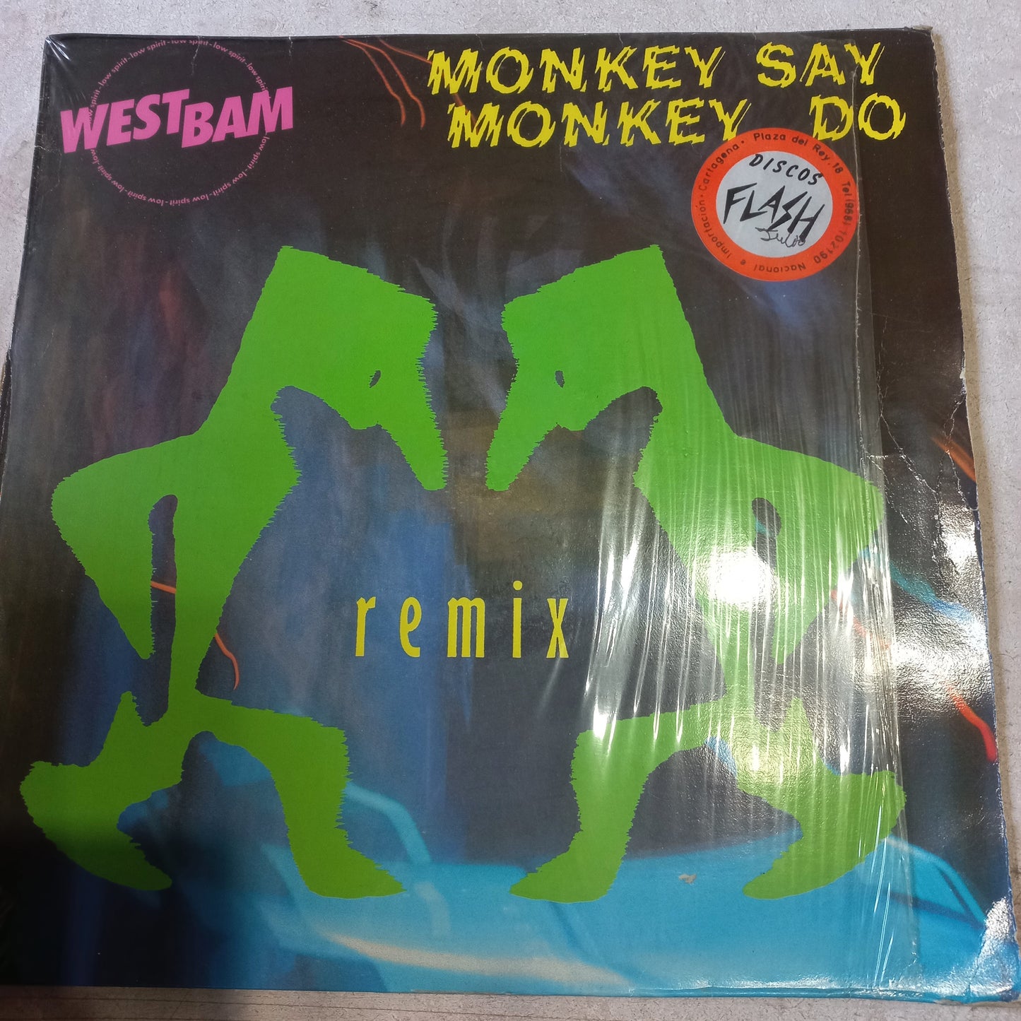 WestBam - Monkey Say, Monkey Do MAXI VG+ (Remix) (12", Maxi) (Max Music - MAX 333)