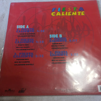 Ilegales - Fiesta Caliente MAXI VG+ (12") (BMG U.S. Latin - 74321-37848-1)