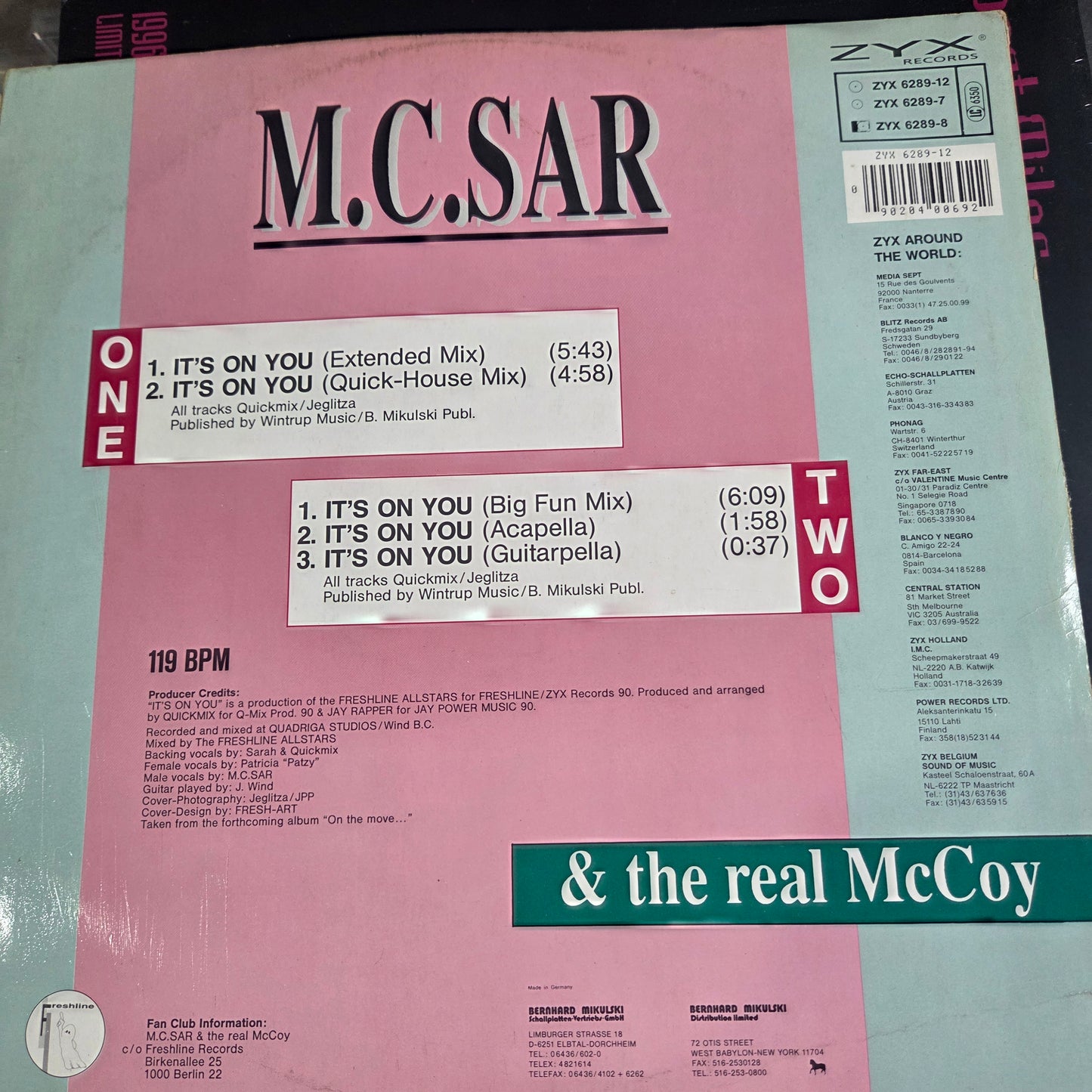 MC SAR Its ON you MAXI VG+