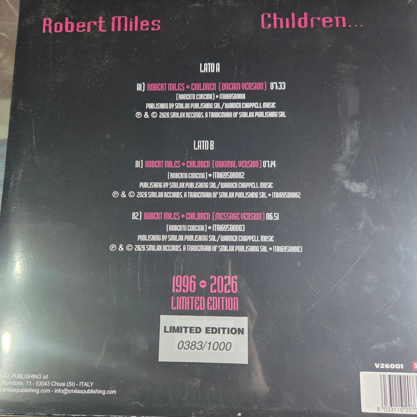 Robert Miles Children MAXI Mint Nuevo Cerrado