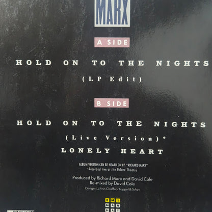 Richard Marx Hold On to the Night MAXI VG+
