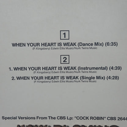 Cock Robin When Your Heart is Weak MAXI VG+