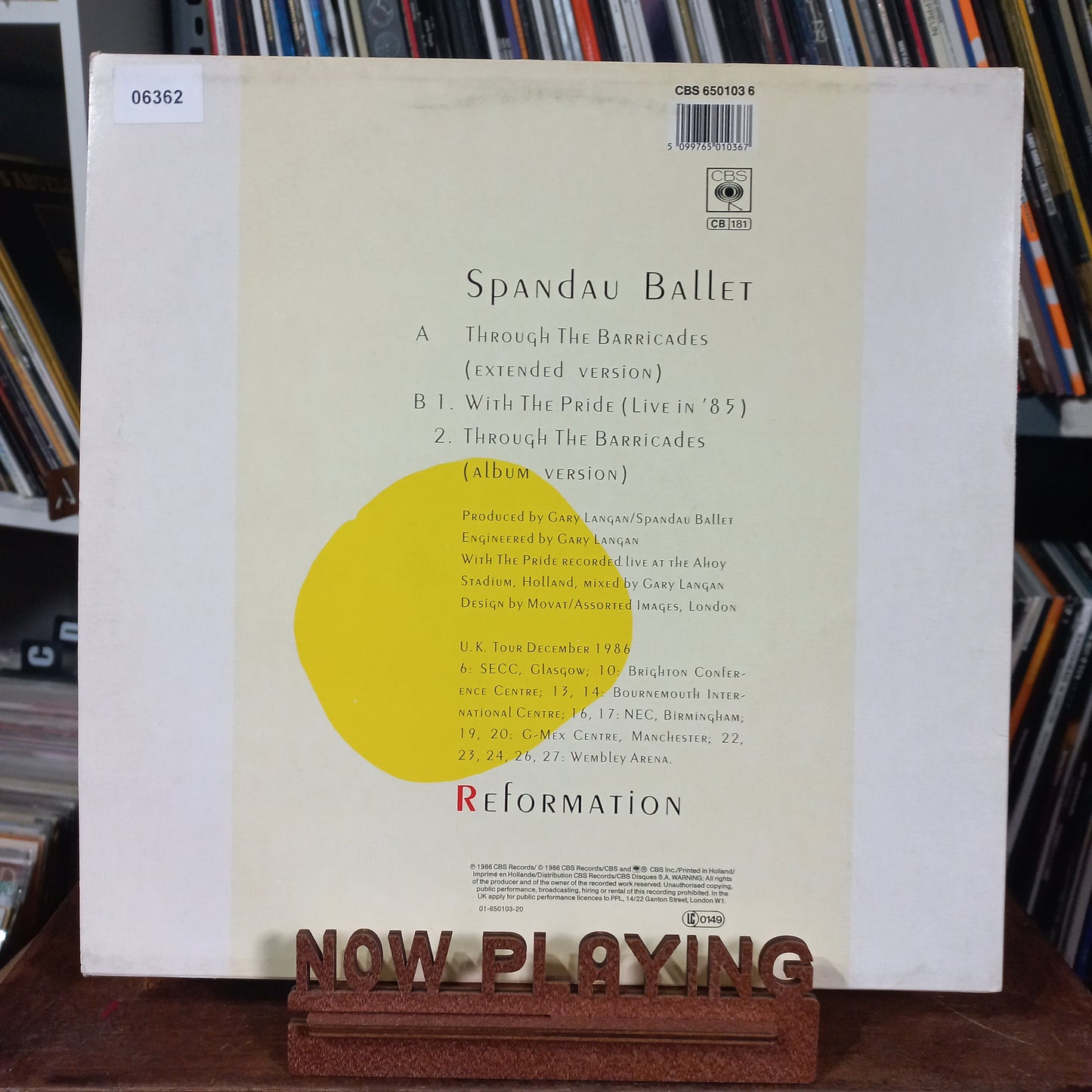 Spandau Ballet Through the Barricades MAXI VG+