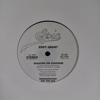 Eddy Grant Walking on Sunshine / Electric Avenue MAXI MINT