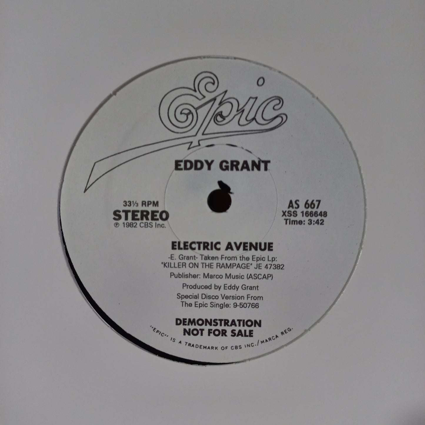 Eddy Grant Walking on Sunshine / Electric Avenue MAXI MINT