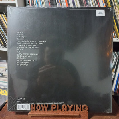 Billie Eillish When We Fall Asleep Where do we go LP Nuevo