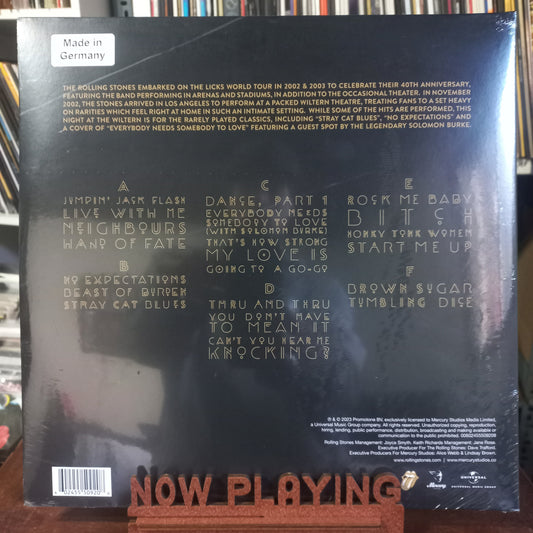 The Rolling Stones Live at the Wiltern Lp Nuevo