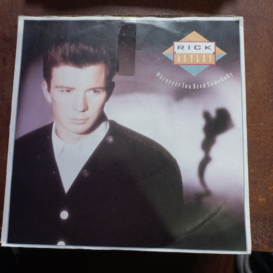 Rick Astley Whenever You Need Somebody (7'') Simple VG+